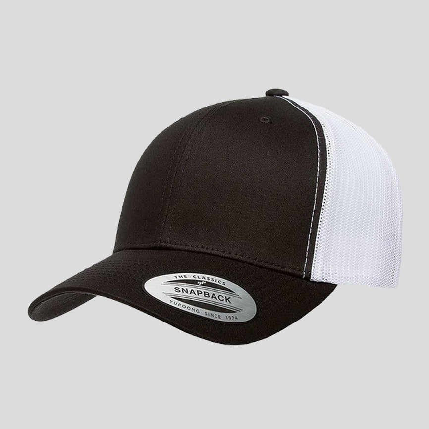 Baseball Cap - Black/White (Yupoong)