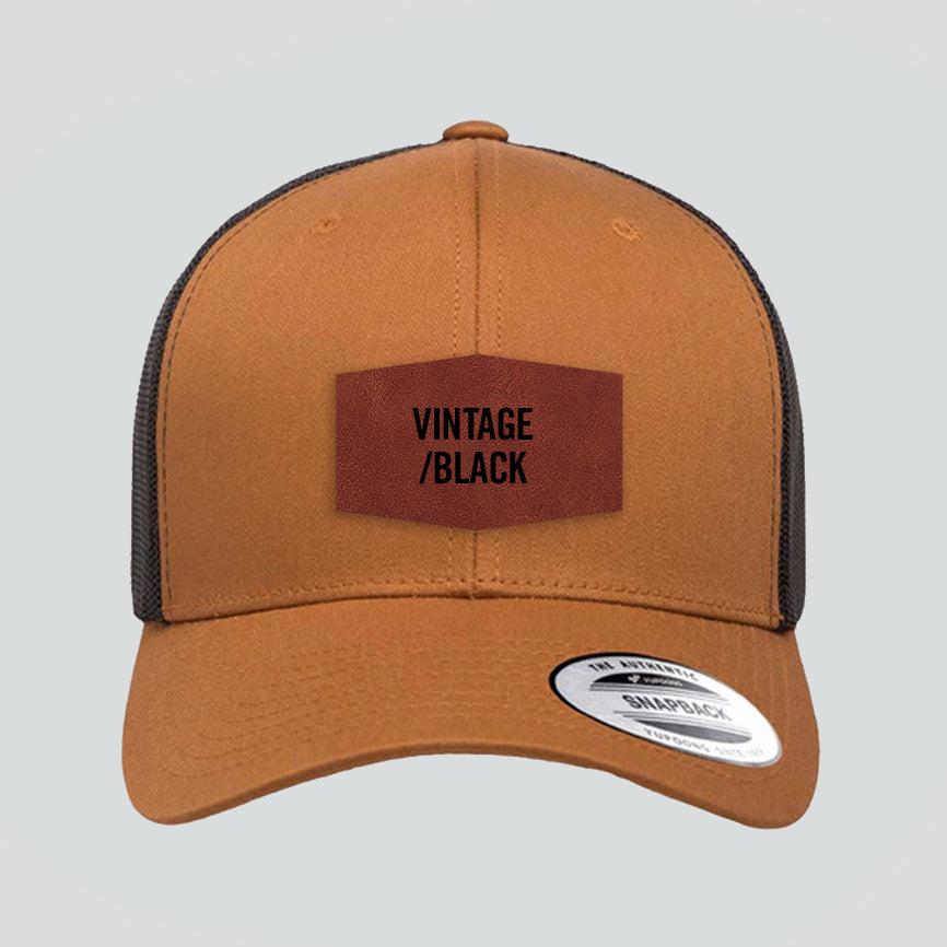 Baseball Cap - Caramel/Black (Yupoong)