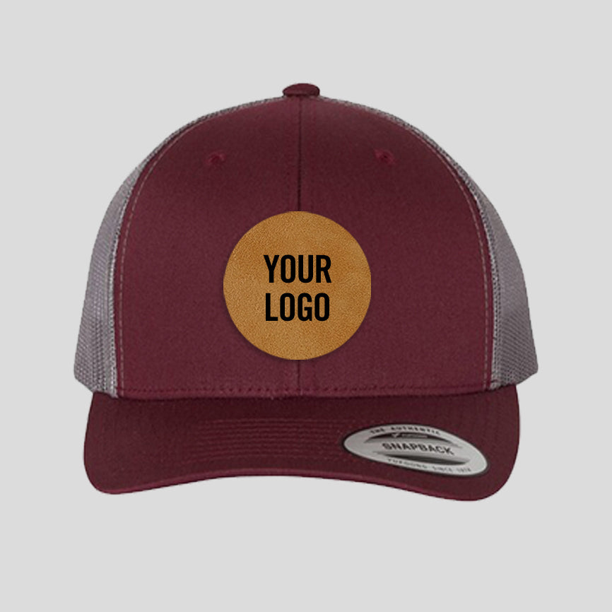 Baseball Cap - Maroon/Grey (Yupoong)