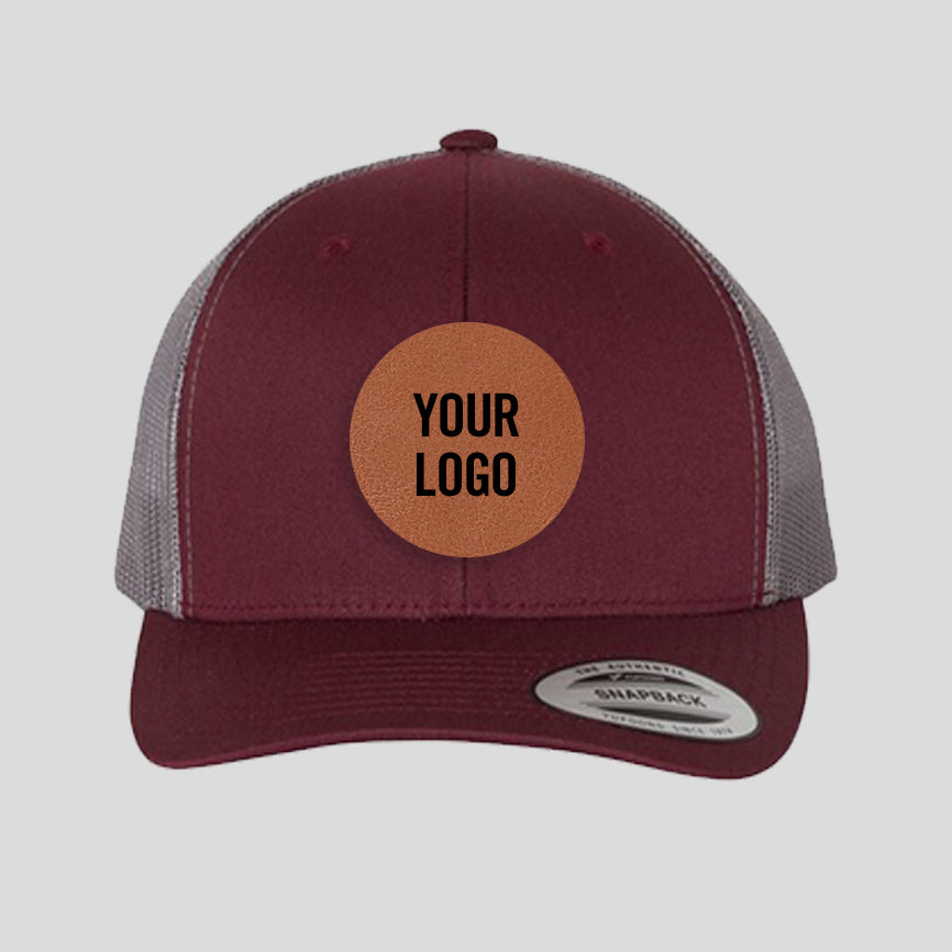 Baseball Cap - Maroon/Grey (Yupoong)