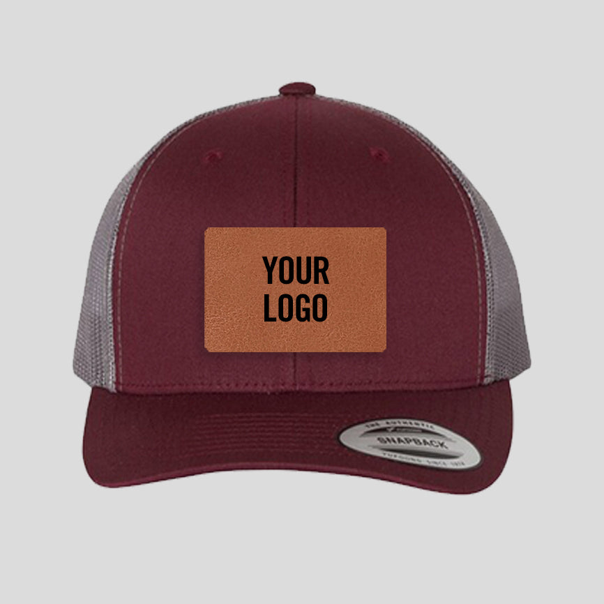 Baseball Cap - Maroon/Grey (Yupoong)