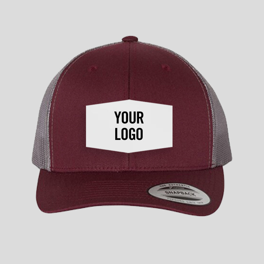 Baseball Cap - Maroon/Grey (Yupoong)