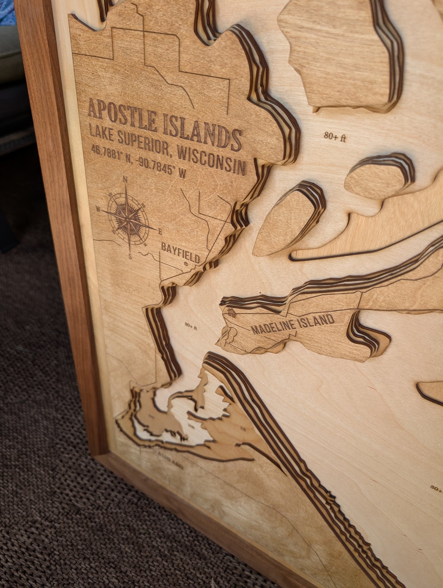 Apostle Islands - Lake Map