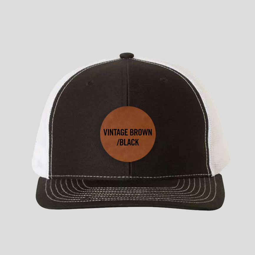 Baseball Cap - Black/White (Richardson)