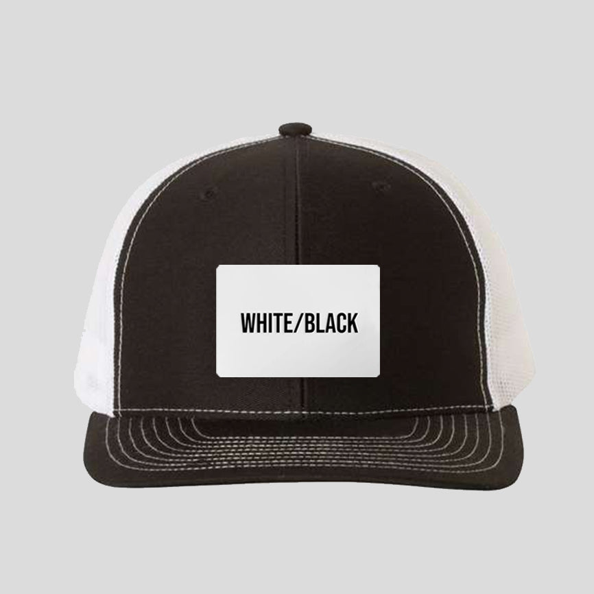 Baseball Cap - Black/White (Richardson)