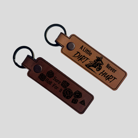 Leather Keychains - Rectangle
