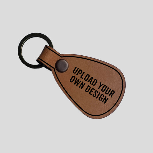 Leather Keychains - Round