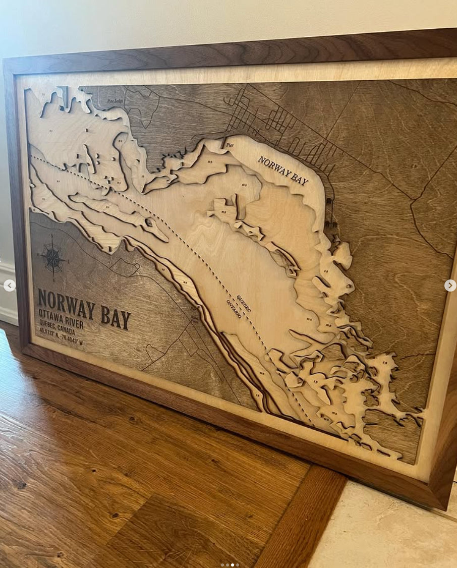 Norway Bay, Ottawa River - Lake Map