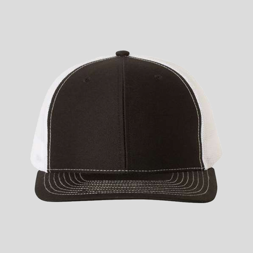 Baseball Cap - Black/White (Richardson)