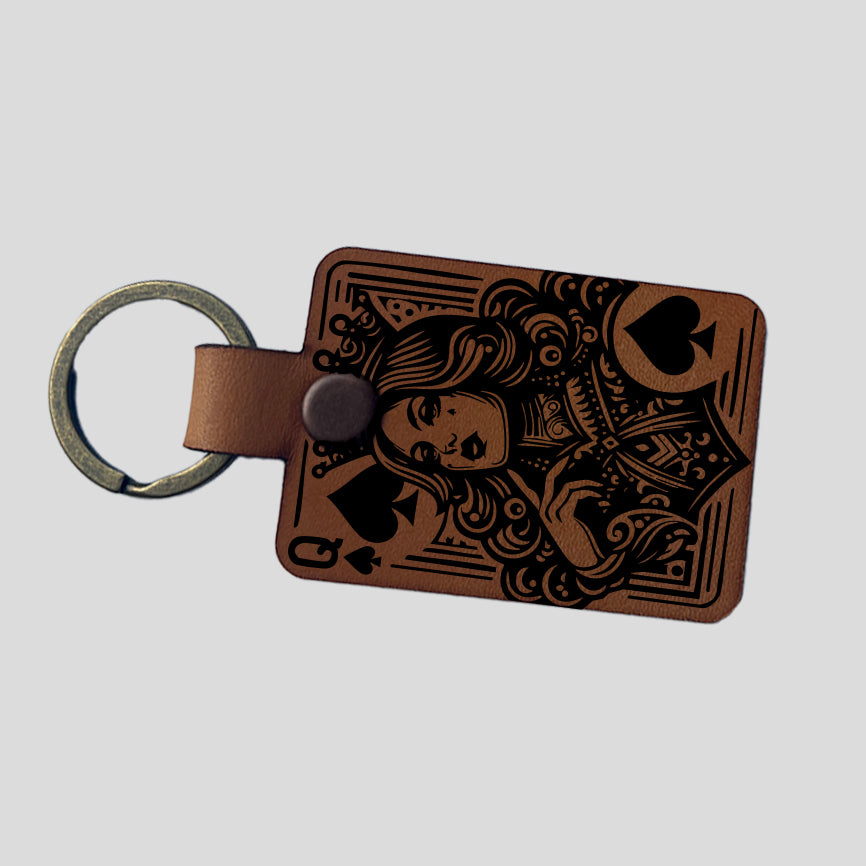 Leather Keychains - Square