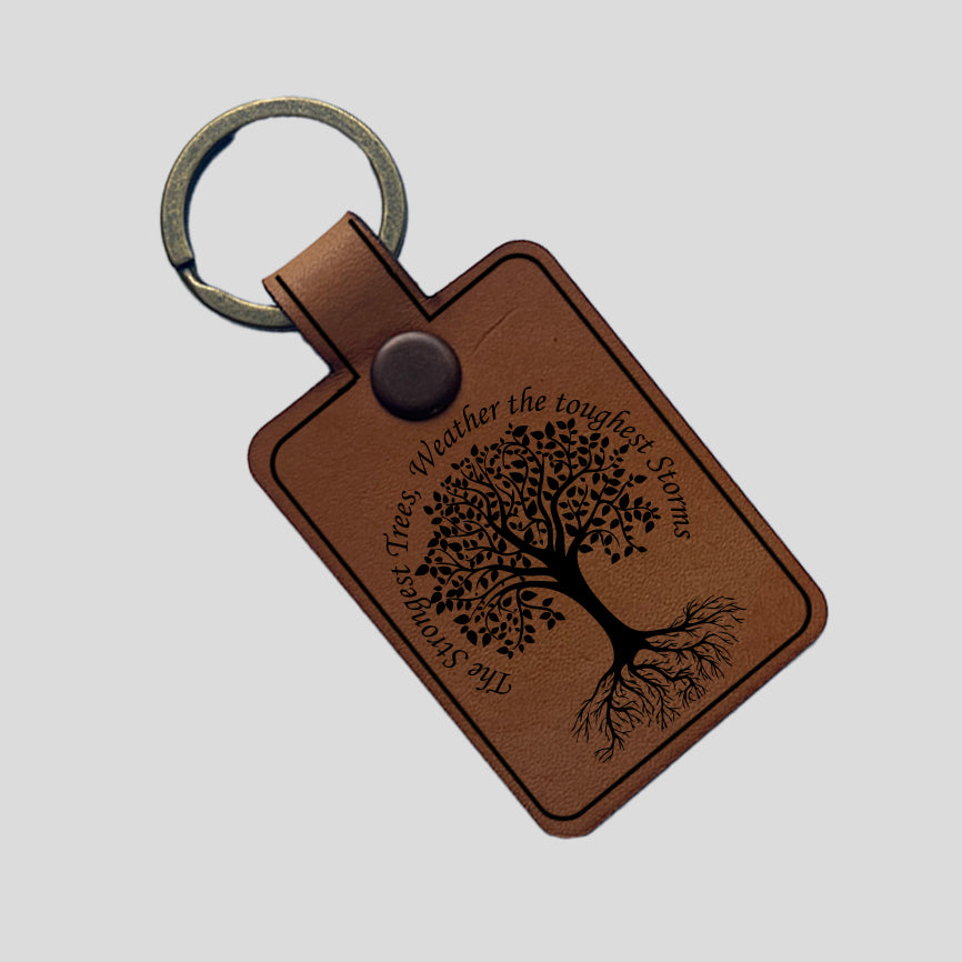 Leather Keychains - Square