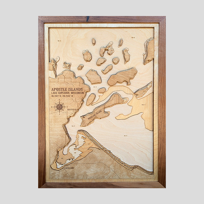 Apostle Islands - Lake Map
