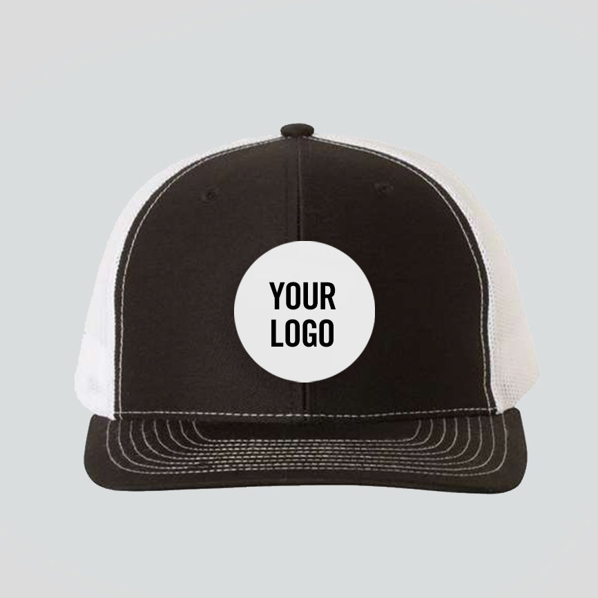 Baseball Cap - Black/White (Richardson)