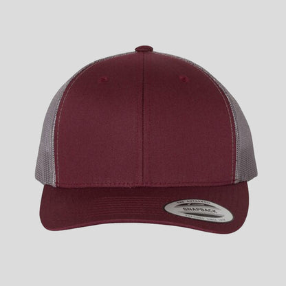 Baseball Cap - Maroon/Grey (Yupoong)