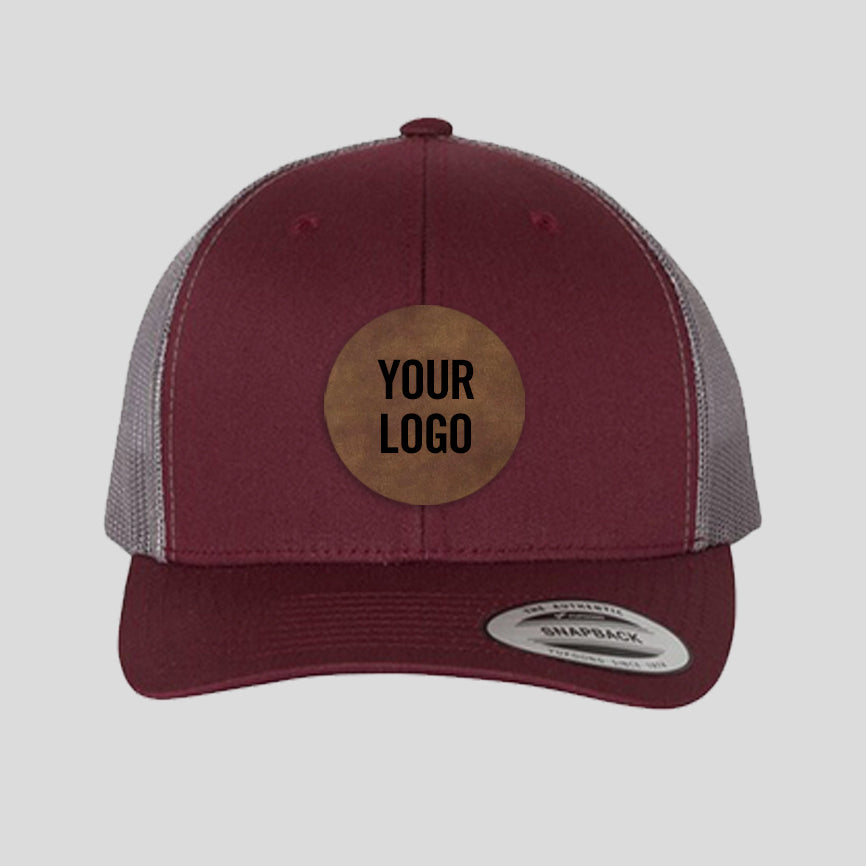 Baseball Cap - Maroon/Grey (Yupoong)