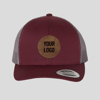 Baseball Cap - Maroon/Grey (Yupoong)