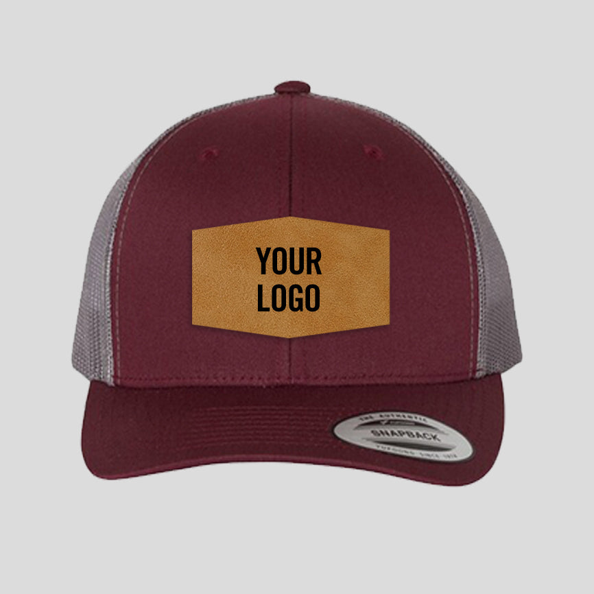 Baseball Cap - Maroon/Grey (Yupoong)
