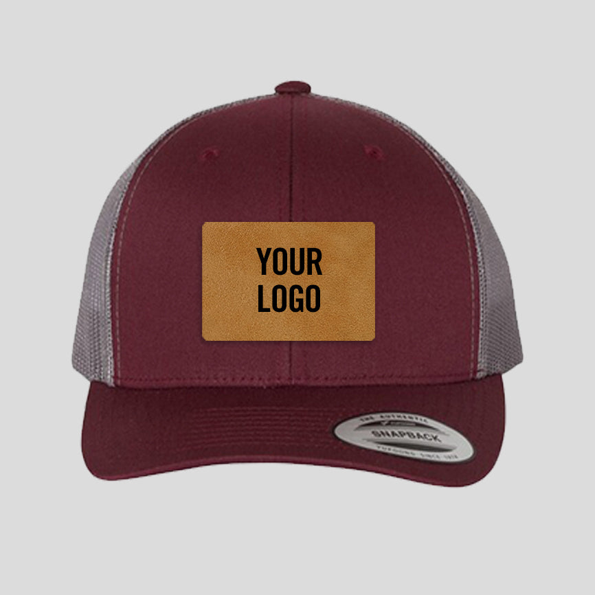 Baseball Cap - Maroon/Grey (Yupoong)