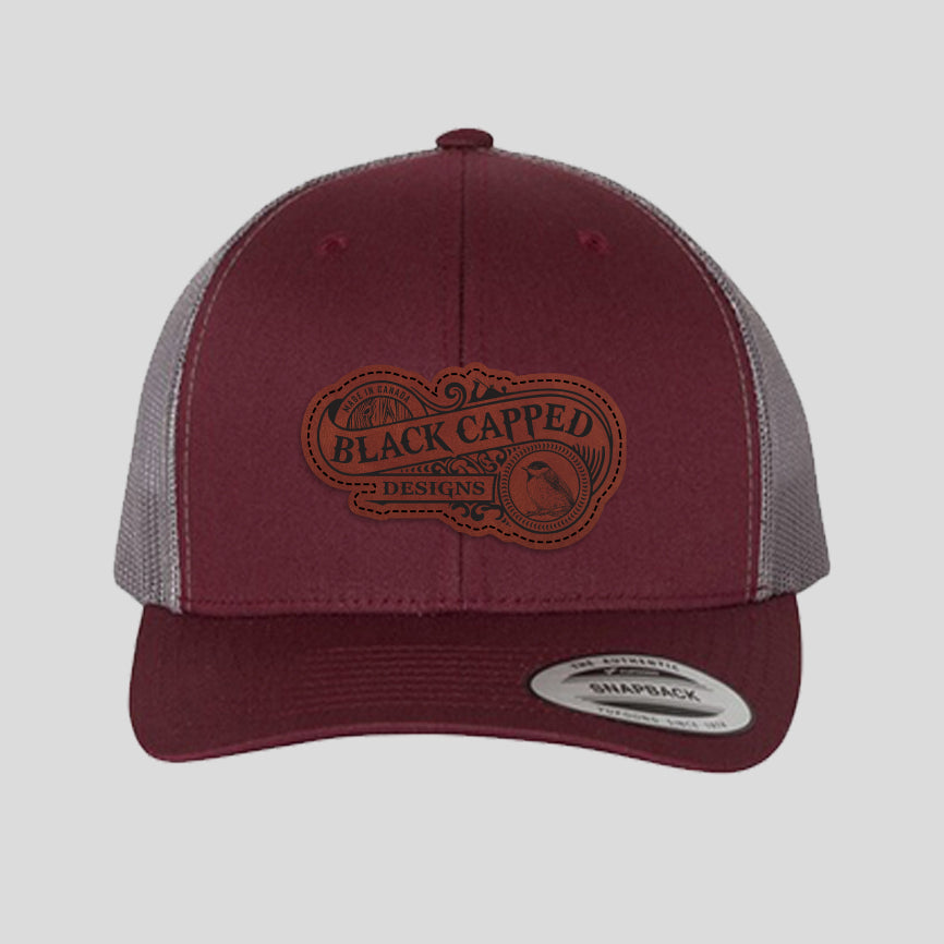 Baseball Cap - Maroon/Grey (Yupoong)