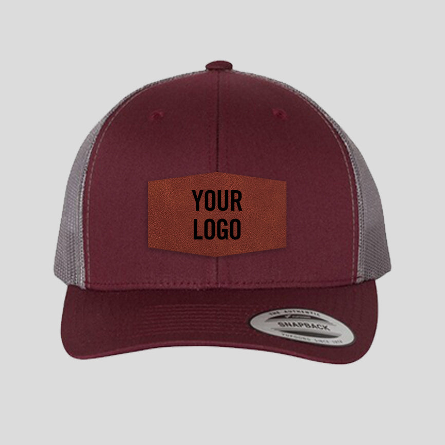 Baseball Cap - Maroon/Grey (Yupoong)