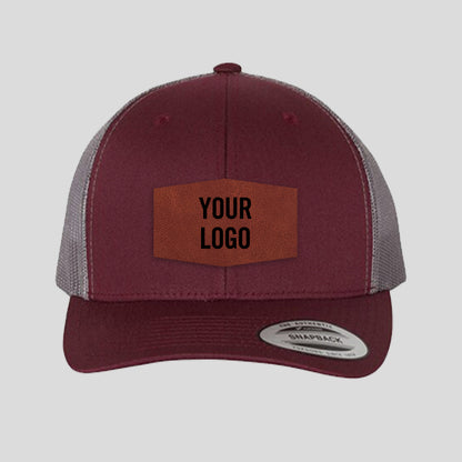 Baseball Cap - Maroon/Grey (Yupoong)