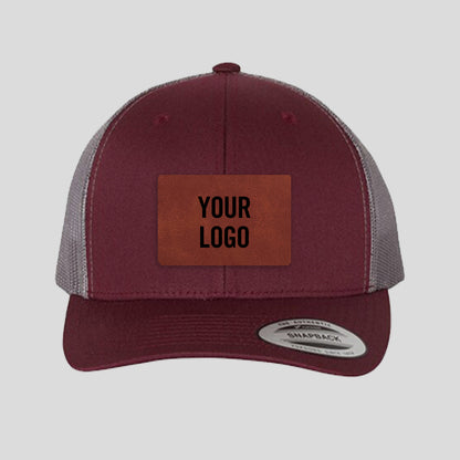 Baseball Cap - Maroon/Grey (Yupoong)