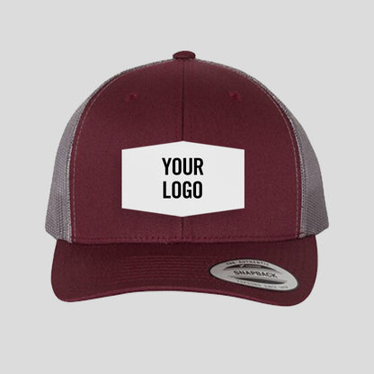 Baseball Cap - Maroon/Grey (Yupoong)