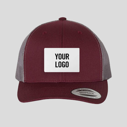 Baseball Cap - Maroon/Grey (Yupoong)
