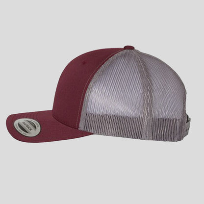 Baseball Cap - Maroon/Grey (Yupoong)