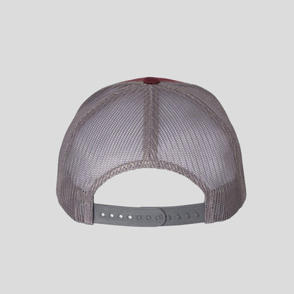 Baseball Cap - Maroon/Grey (Yupoong)