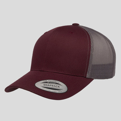 Baseball Cap - Maroon/Grey (Yupoong)
