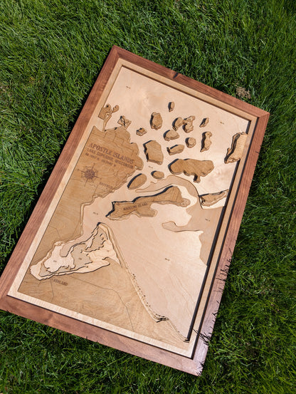 Apostle Islands - Lake Map