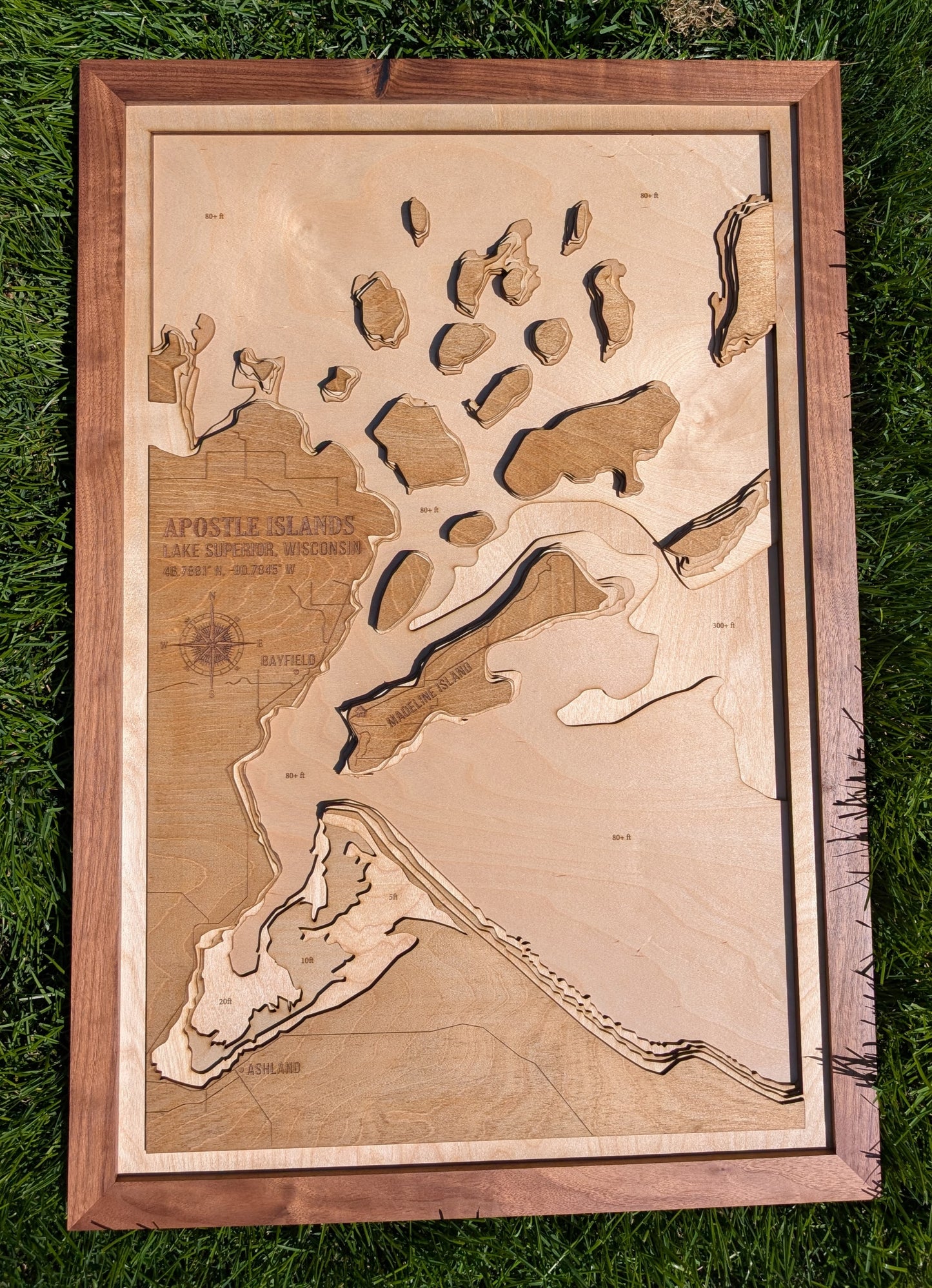 Apostle Islands - Lake Map