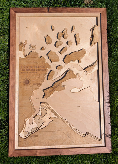 Apostle Islands - Lake Map