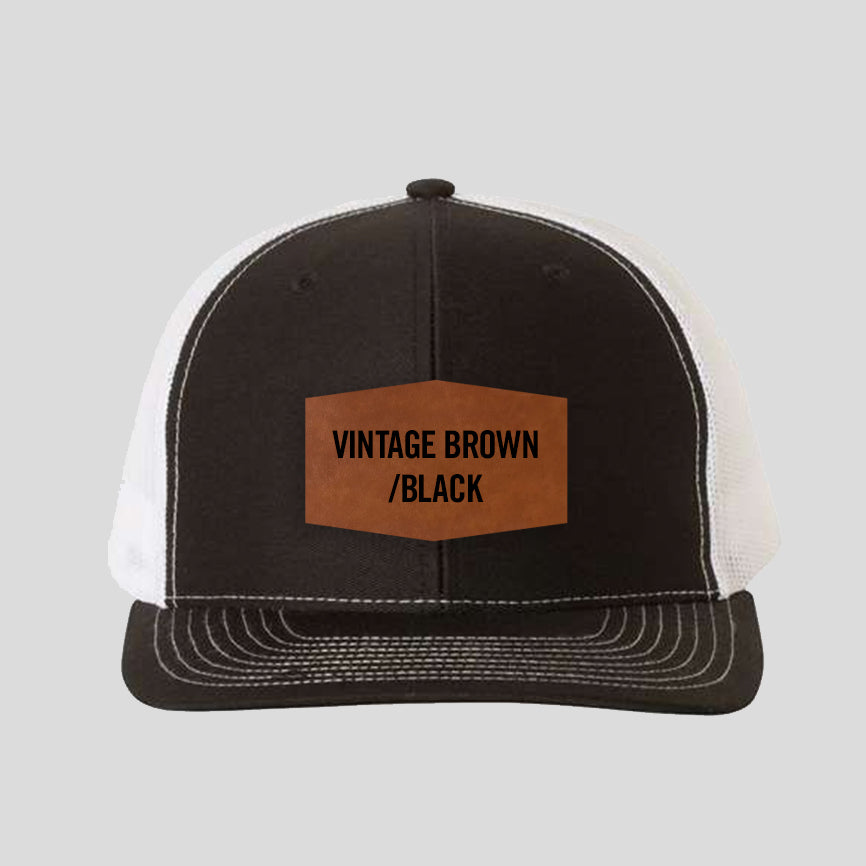 Baseball Cap - Black/White (Richardson)