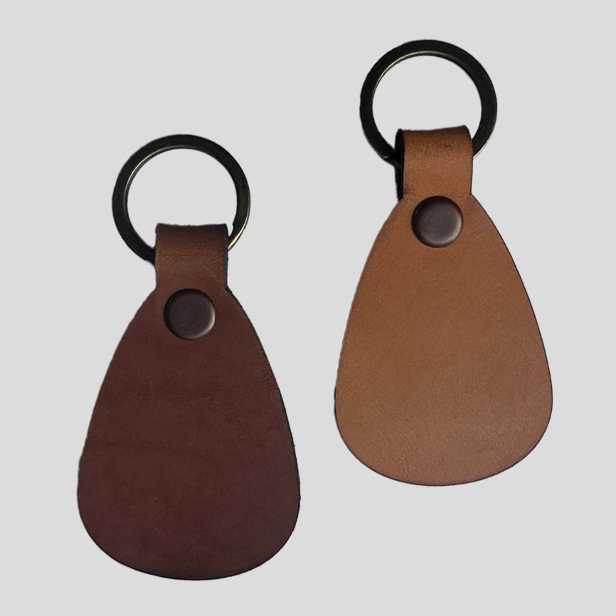 Leather Keychains - Round