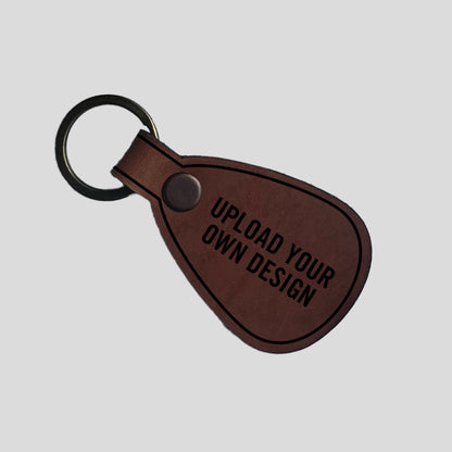 Leather Keychains - Round