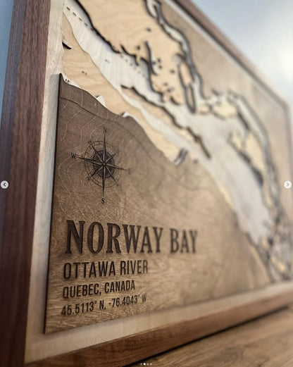 Norway Bay, Ottawa River - Lake Map