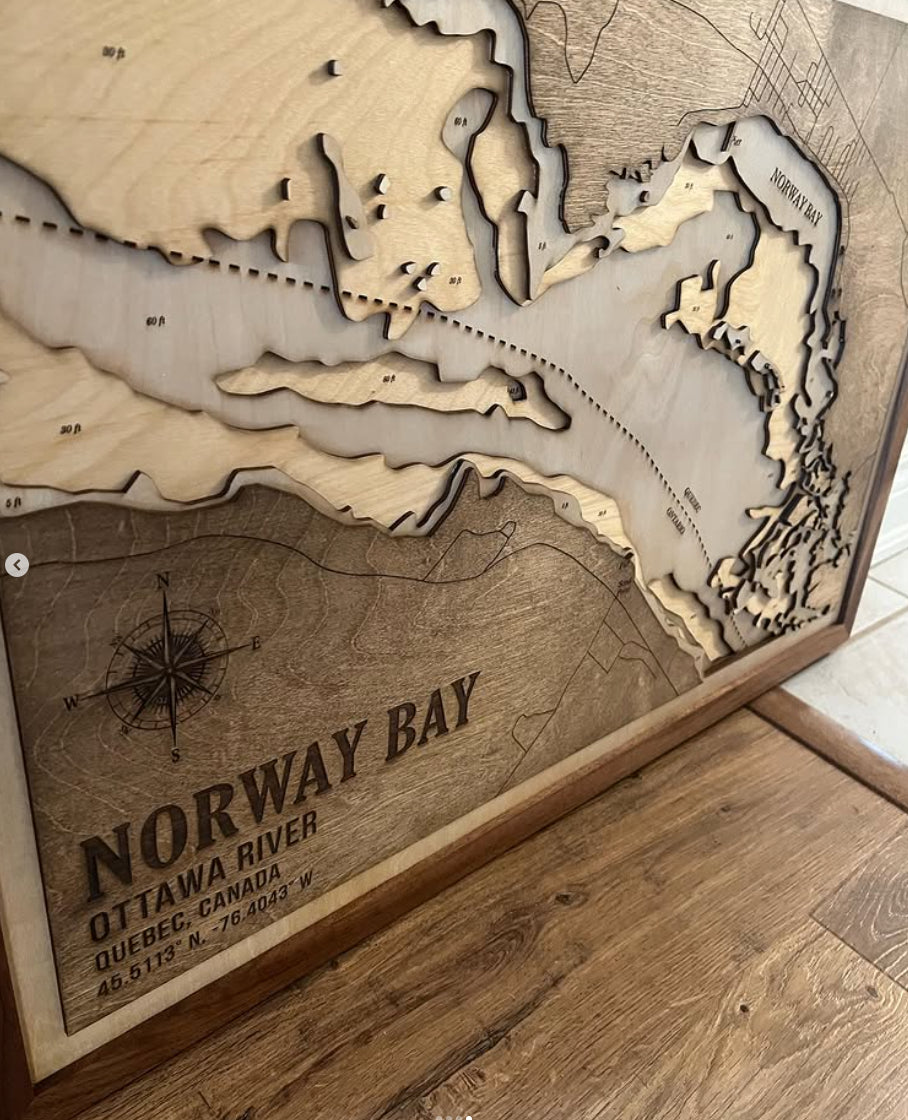 Norway Bay, Ottawa River - Lake Map