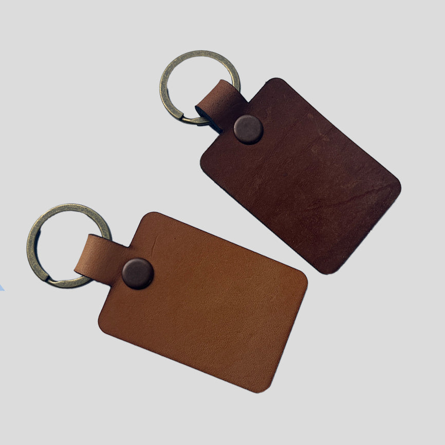 Leather Keychains - Square