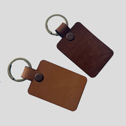 Leather Keychains - Square