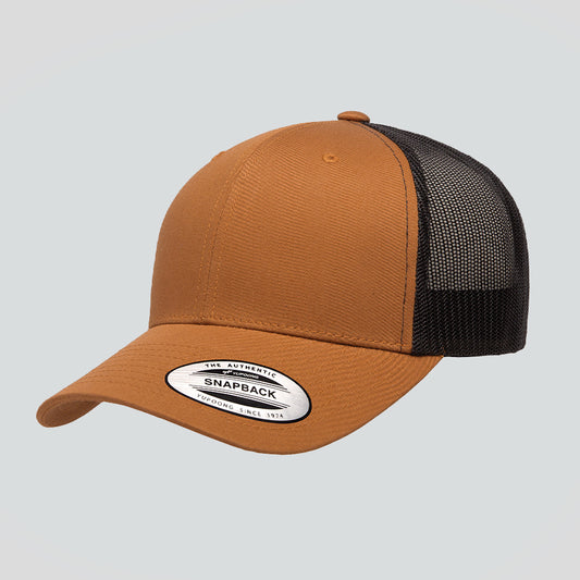 Baseball Cap - Caramel/Black (Yupoong)