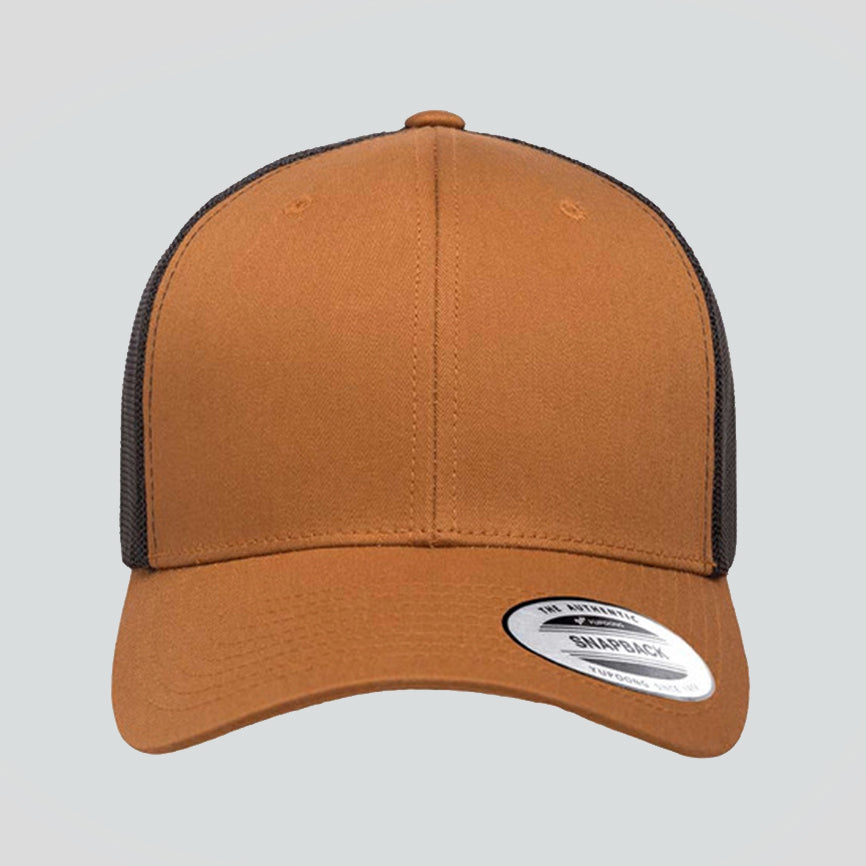 Baseball Cap - Caramel/Black (Yupoong)