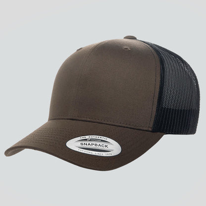 Baseball Cap - Coyote Brown/Black (Yupoong)