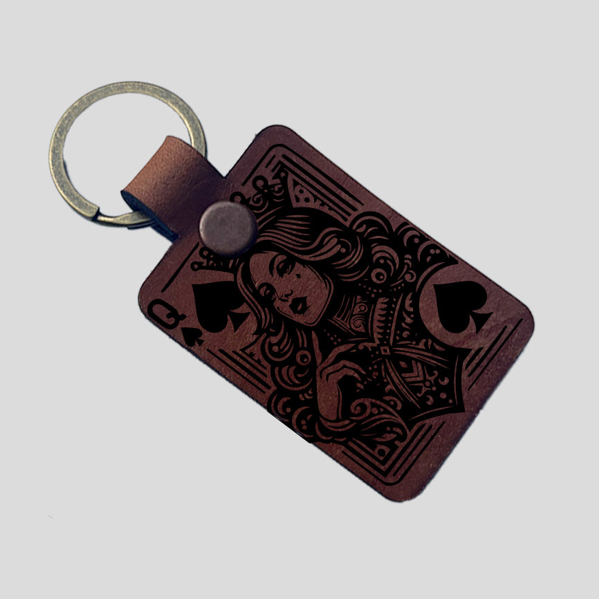 Leather Keychains - Square