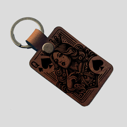 Leather Keychains - Square