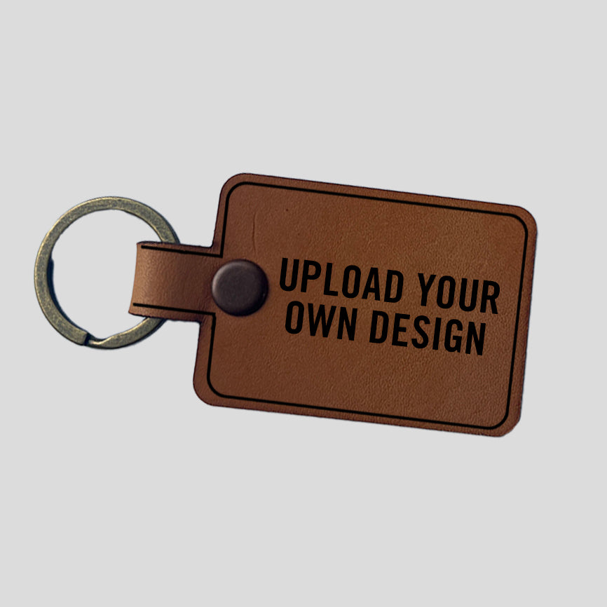 Leather Keychains - Square