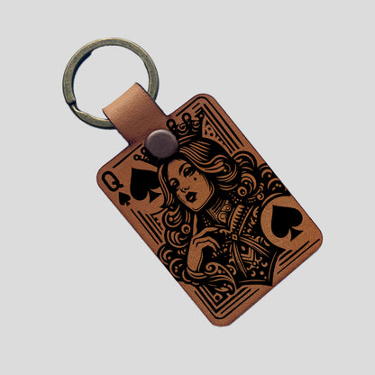Leather Keychains - Square